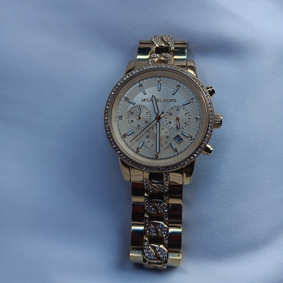 Michael Kors Ritz Gold Bracelet 41mm Watch - Picture 3 of 8